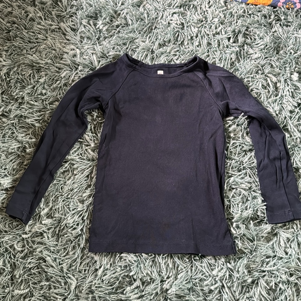 Navy blue long sleeved Tea Collection